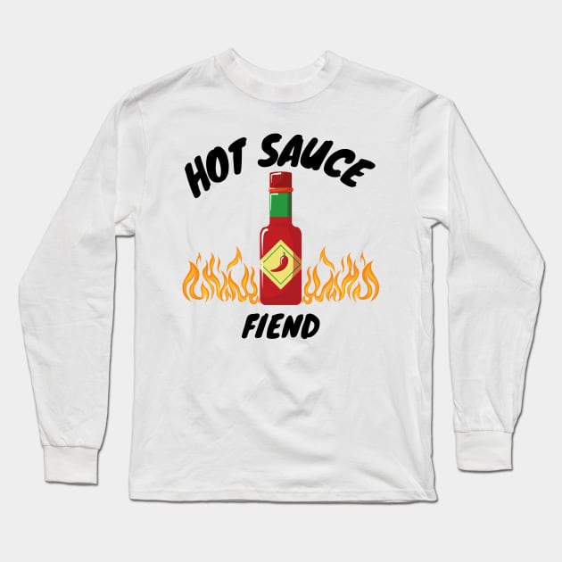 hot sauce fiend Long Sleeve T-Shirt by perth shirts